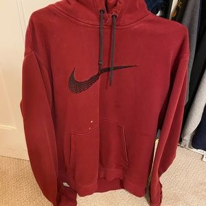 Red Nike sweatshirt